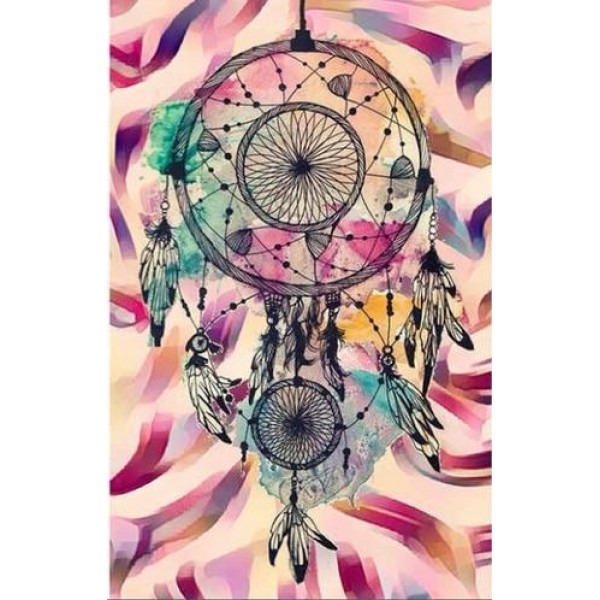 Colorful Flowers Dream Catcher Diamond Art Kits